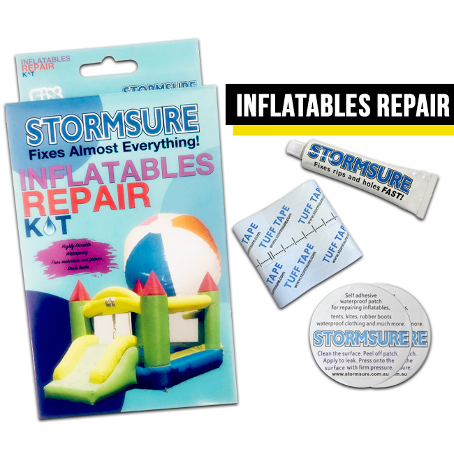 INFLATABLES REPAIR KIT WATERPROOF TAPE POOL SPA PIN HOLES LEAKS RIPS